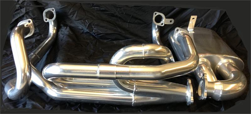 VW Complete Sidewinder Style Exhaust 1 5/8" Raw